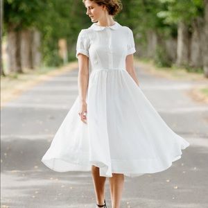 Son de Flor Classic Dress White